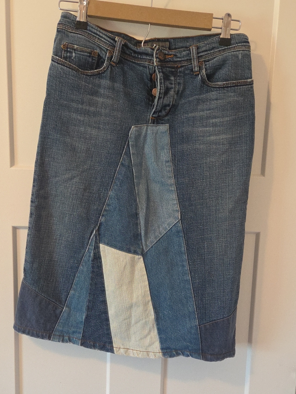 Joe's Jeans Vintage Patchwork Denim Skirt Size: 28  IYKYK!!